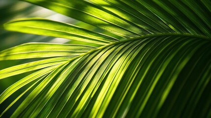 Vibrant Palm Leaf Detail