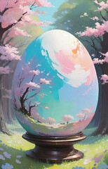 cherry blossom in water