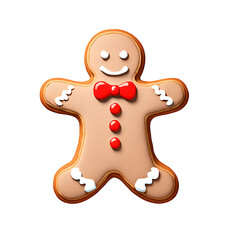 Obraz premium Gingerbread man smiling illustration