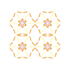 Collection of decorative tile patterns in various pastel bright colors, Geometrical tiles pattern, Floral Ornate