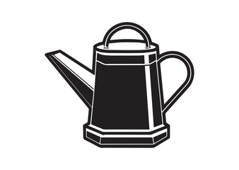 Obraz premium Garden watering can silhouette vector