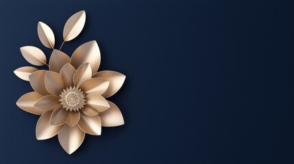 Gold flower design