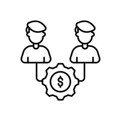 Stakeholder Management icon vector stock illustration