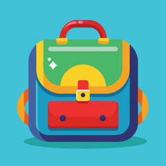kids school bag vector
