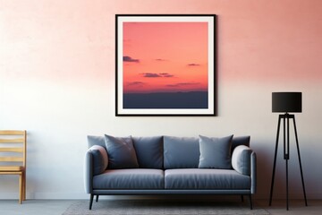 Summer sunset sky furniture cushion pillow.