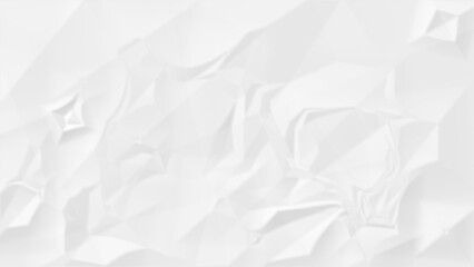 Crumpled White Paper Texture Background, Wrinkled and Folded Paper Surface