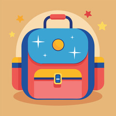 kids school bag vector