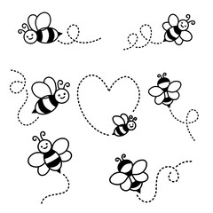 flying bee clip art 