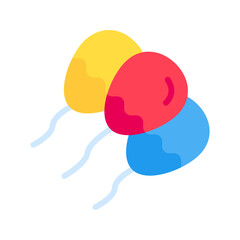 Balloon icon vector image. Suitable for mobile apps, web apps and print media.