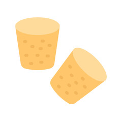 Cork icon vector image. Suitable for mobile apps, web apps and print media.