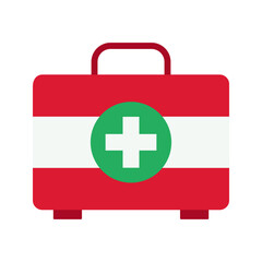 Fototapeta premium First Aid Kit icon vector image. Suitable for mobile apps, web apps and print media.