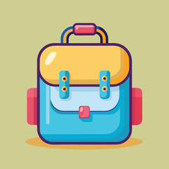 kids school bag vector