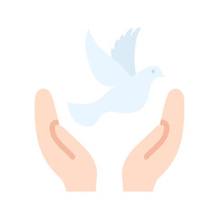 Freedom Bird icon vector image. Suitable for mobile apps, web apps and print media.