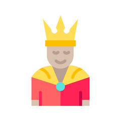 King icon vector image. Suitable for mobile apps, web apps and print media.