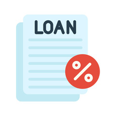 Loan icon vector image. Suitable for mobile apps, web apps and print media.