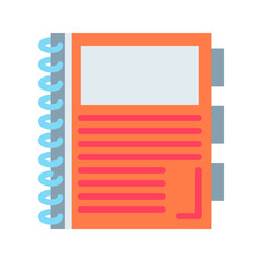 Obraz premium Notebook icon vector image. Suitable for mobile apps, web apps and print media.