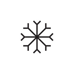 snowflake icon editable outline stroke vector eps