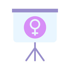 Presentation icon vector image. Suitable for mobile apps, web apps and print media.