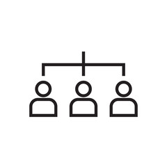 people hierarchy icon editable outline stroke vector eps