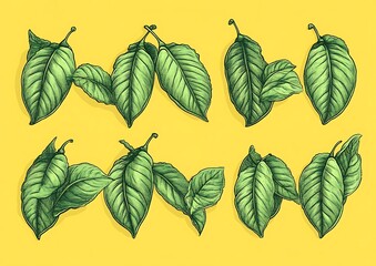 Tropical Leaves Illustration