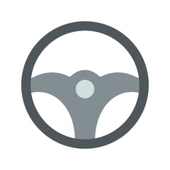 Steering Wheel icon vector image. Suitable for mobile apps, web apps and print media.