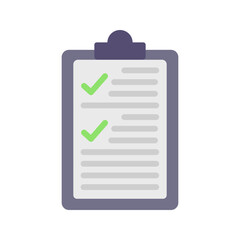 Survey icon vector image. Suitable for mobile apps, web apps and print media.