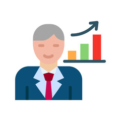 Trader icon vector image. Suitable for mobile apps, web apps and print media.