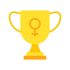 Trophy icon vector image. Suitable for mobile apps, web apps and print media.