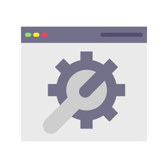Troubleshooting icon vector image. Suitable for mobile apps, web apps and print media.