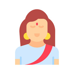 Village Women icon vector image. Suitable for mobile apps, web apps and print media.