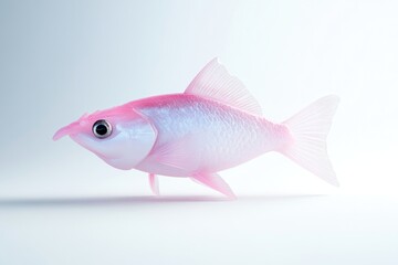 Obraz premium Pink fish in profile view