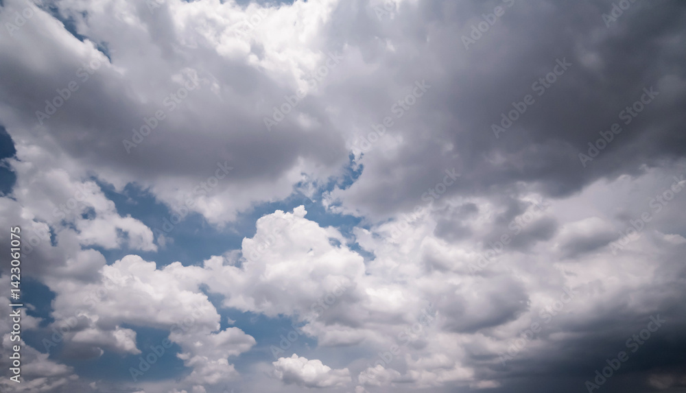 Wall mural dark storm clouds with background,dark clouds before a thunder-storm.