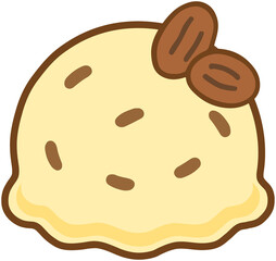 Rum Raisin Ice Cream 
