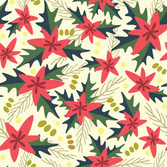 Christmas Floral Pattern