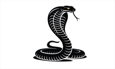 Fototapeta premium King Cobra Silhouette Snake