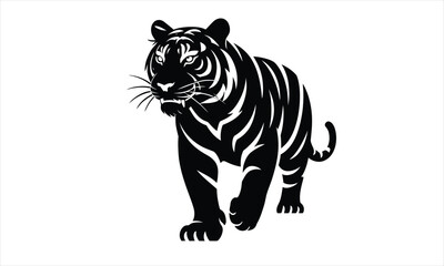 Fototapeta premium Tiger Silhouette Walking