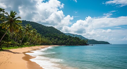 Fototapeta premium Photorealistic Scene of a Stunning Natural Wonderland in Full Detail