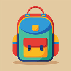 kids school bag vector