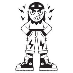 Angry Cartoon Street Fighter