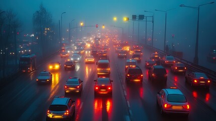 City Traffic in the Fog