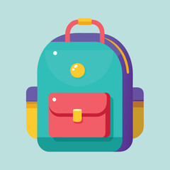 kids school bag vector