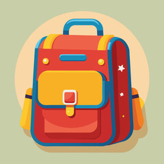 kids school bag vector