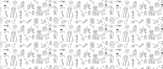 Medical background with healthcare icons vector illustration