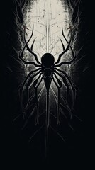 Black spider arachnid invertebrate creativity.