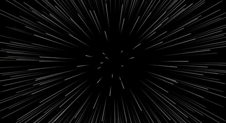 Speeding Light Streaks on Dark Backdrop Abstract