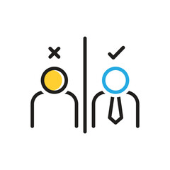 Multi color icon for impression