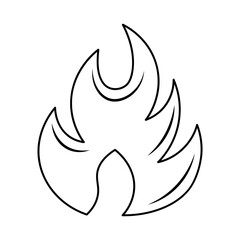 Hand Drawn Fire Outline