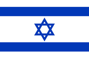Flaga Izraela wektorowa
