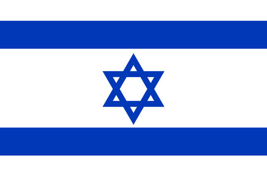 Flaga Izraela wektorowa