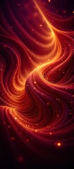 Captivating Glowing Waves of Abstract Light Energy. Mesmerizing luminous waves of abstract light energy illuminated with vibrant hues, reflecting light, energy and depth.